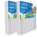 16x25x5 Air Filter MERV 8 Comparable to MPR 700 & FPR 5 Suitable with Honeywell FC100A1029 EXPXXFIL0016 Premium USA Made 16x25x5 Furnace Filter 2 pack by AIRX FILTERS WICKED CLEAN AIR.