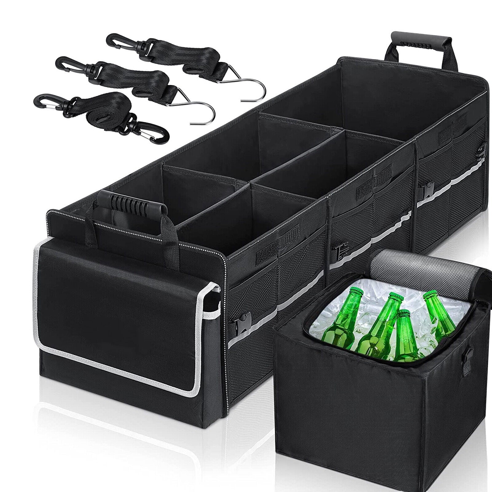 Car Trunk Organizer Multi Compartment Cargo Storage Container for SUV Truck US