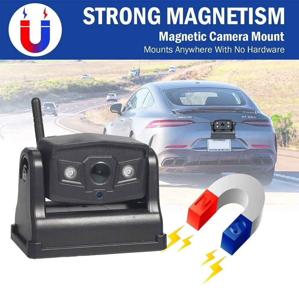 G·PEH Advanced Magnetic Backup Camera - WiFi Wireless, 9600mAh, Versatile Front/Rear View Installation