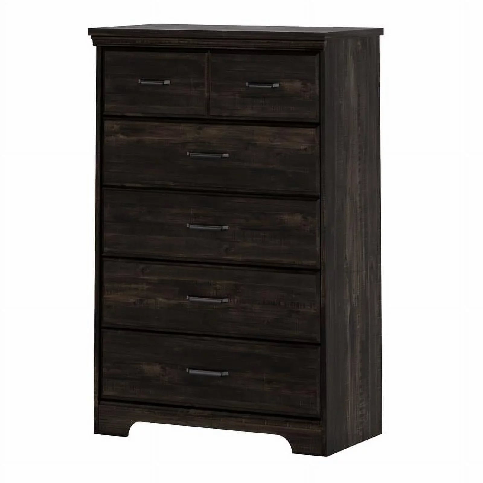 South Shore Versa Traditional 5-Drawers Dresser Rubbed Black
