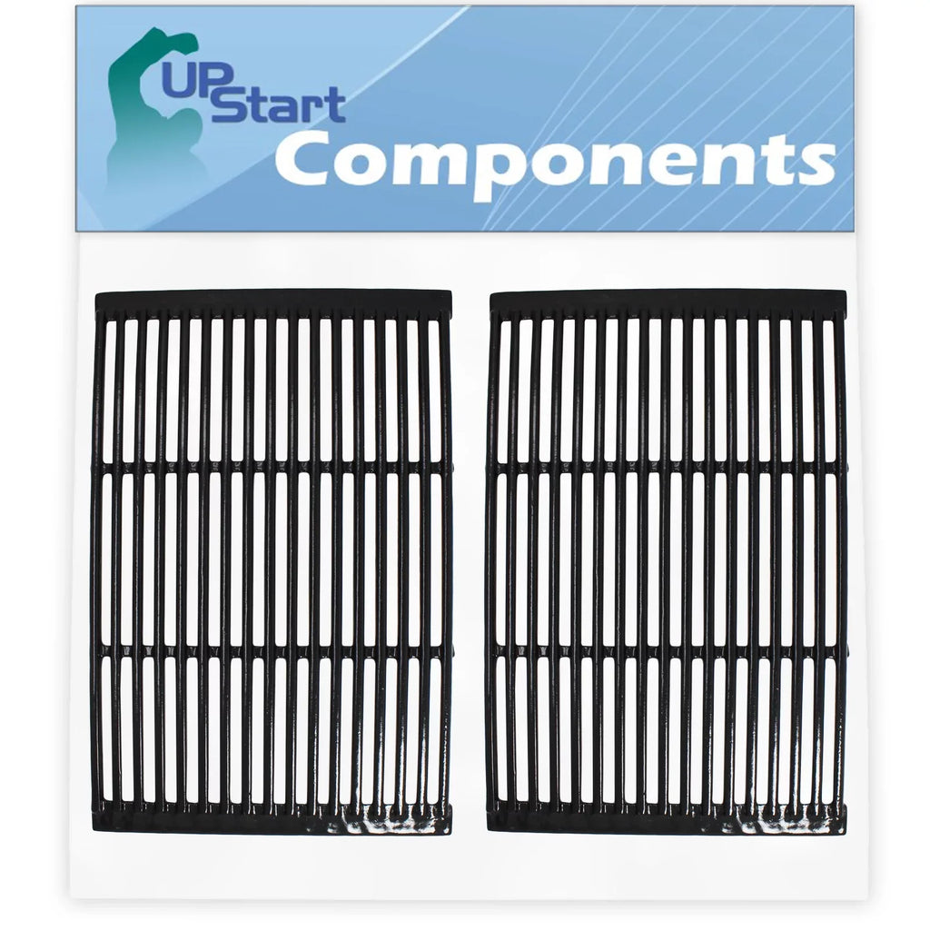 2-Pack BBQ Grill Cooking Grates Replacement Parts for Charmglow 810-8532-S - Matching Barbeque Porcelain Enameled Cast Iron Grid 19"