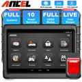 ANCEL X6 OBD2 Scanner Automotive All System Bi-direactional Diagnostic Scan Tool 10 Reset Services Car Code Reader EOBD OBD Scan Bluetooth Automotive Scanner Car Diagnostic Tablet Auto VIN Live Data