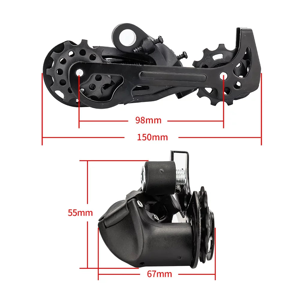 Nebublu 1x10 Speed MTB Derailleurs Shifter Groupset Bike Crankset 11-50T Cassette Flywheel 10 Speed Chain - Smooth and Precise Shifting for MTB Mountain Bike