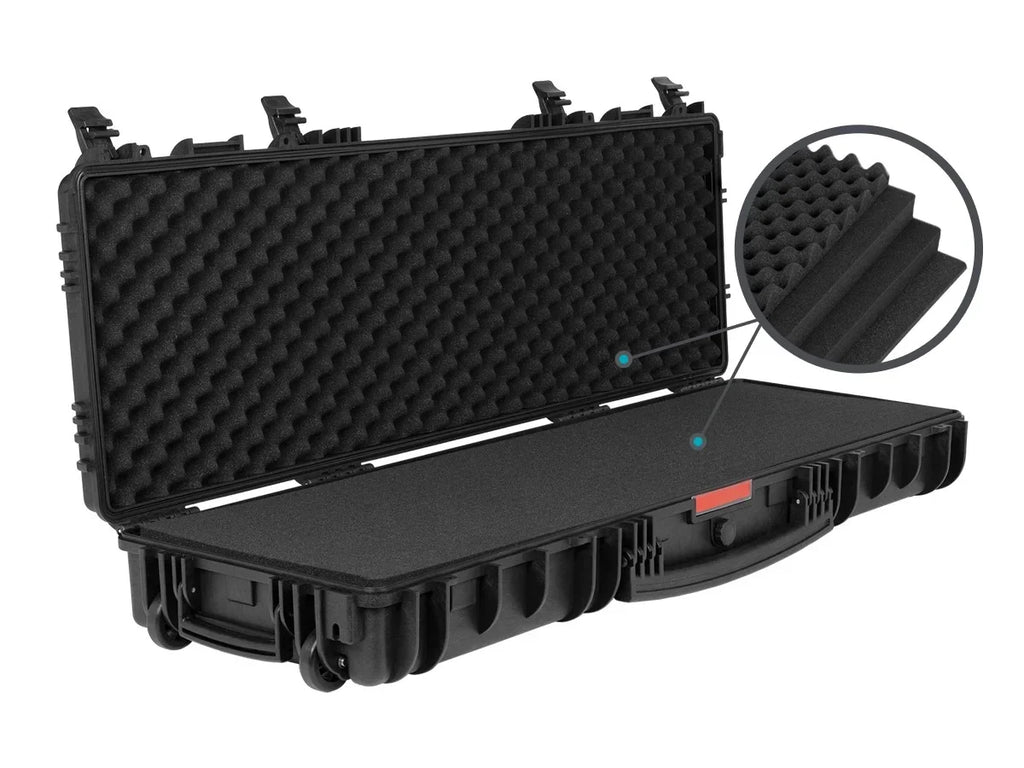 Monoprice Climate Hard Case - 47in x 16in x 6in With Wheels and Customizable Foam, IP67, Shockproof, Customizable Name Plate