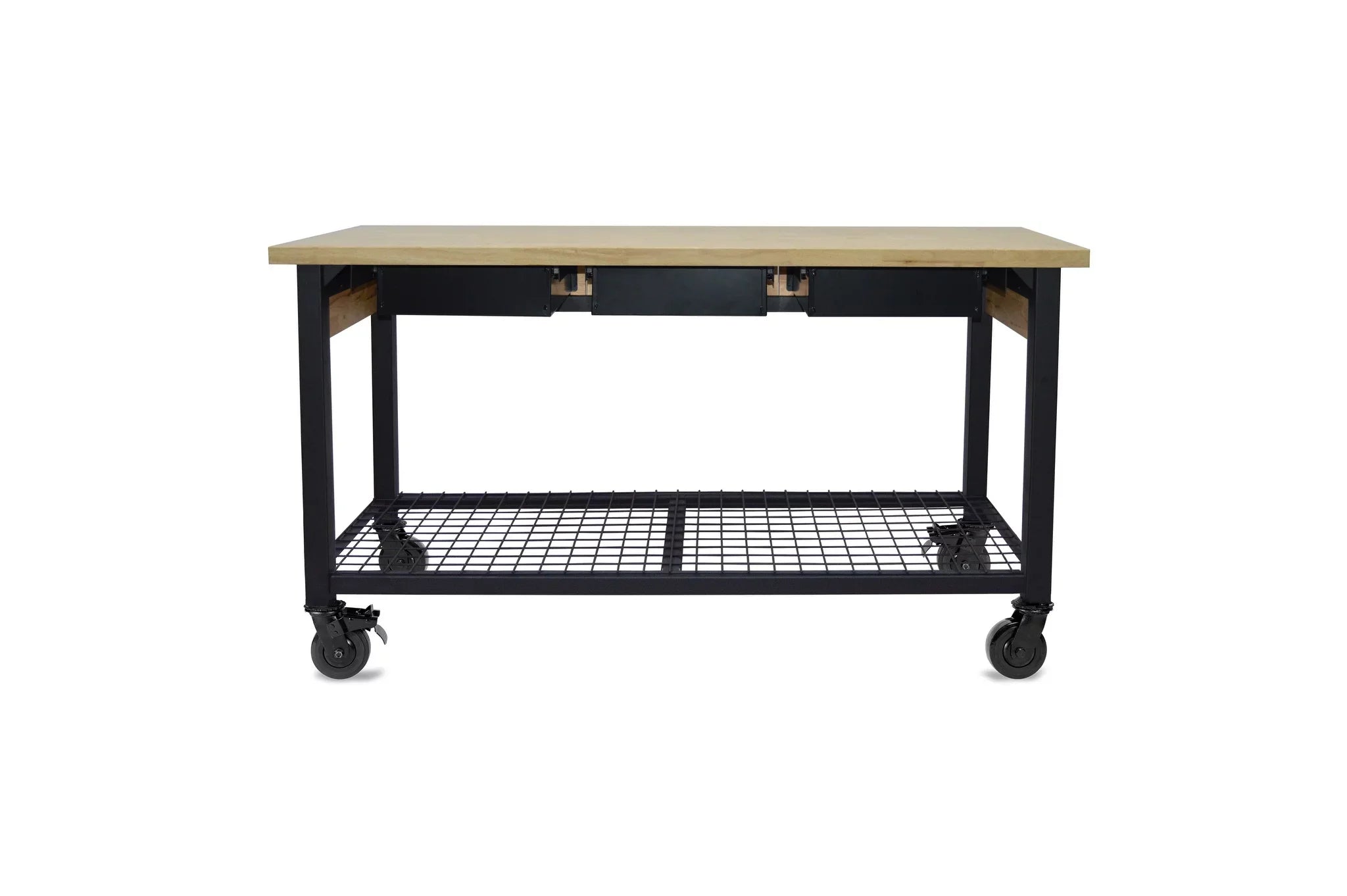 Rove 62" Industrial Metal & Wood Workbench