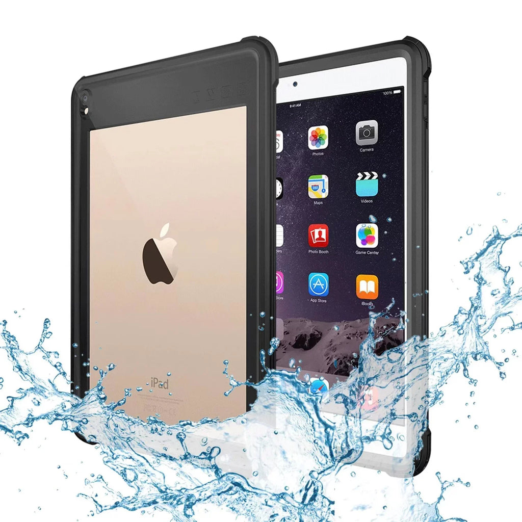 Coating iPad Air 3 Case 2019 Waterproof, iPad Pro 10.5 Case Rugged Full Body Protective Transparent Wrap with Built in Screen Protector Shockproof Case for iPad Air 3 2019/ iPad Pro 10.5 2017,Black