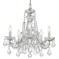Five Light Mini Chandelier in Minimalist Style 20 inches Wide By 19 inches High-Swarovski Spectra Crystal Type-Polished Chrome Finish Bailey Street