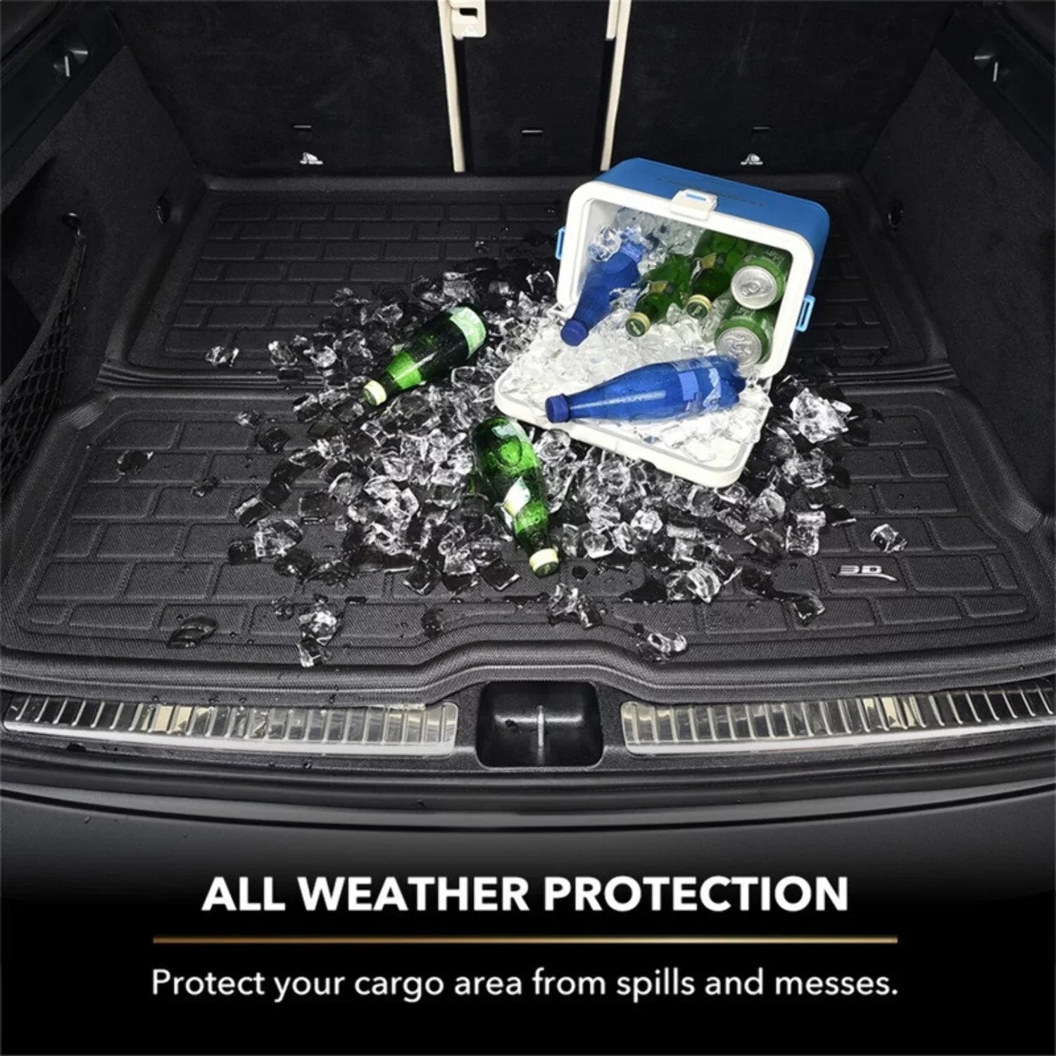 3D MAXpider KAGU Cargo Liner (BLACK) Fitting with TOYOTA HIGHLANDER 2008-2013 - Cargo Liner