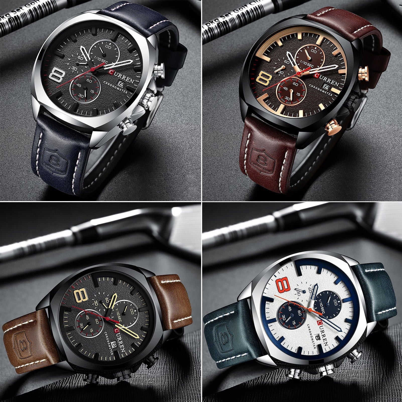 Dazzduo Wristwatches,Casual Wrist Watch Business Casual Wrist Watch Quartz Movement Men Watch Arealer