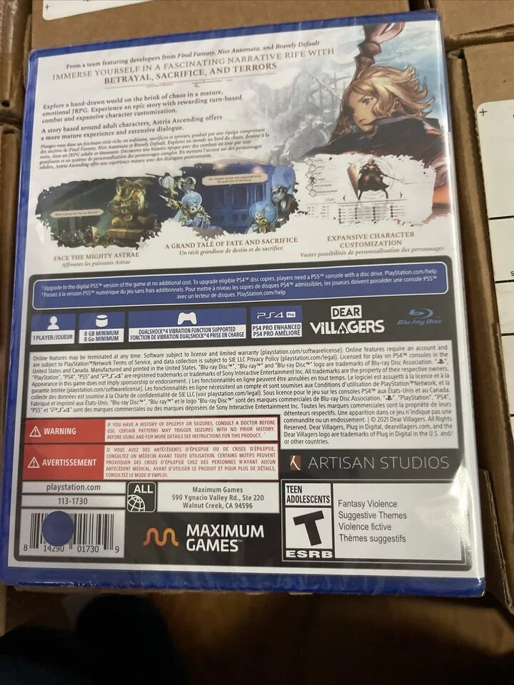 BRAND NEW/SEALED. RPG. Astria Ascending - PS4.