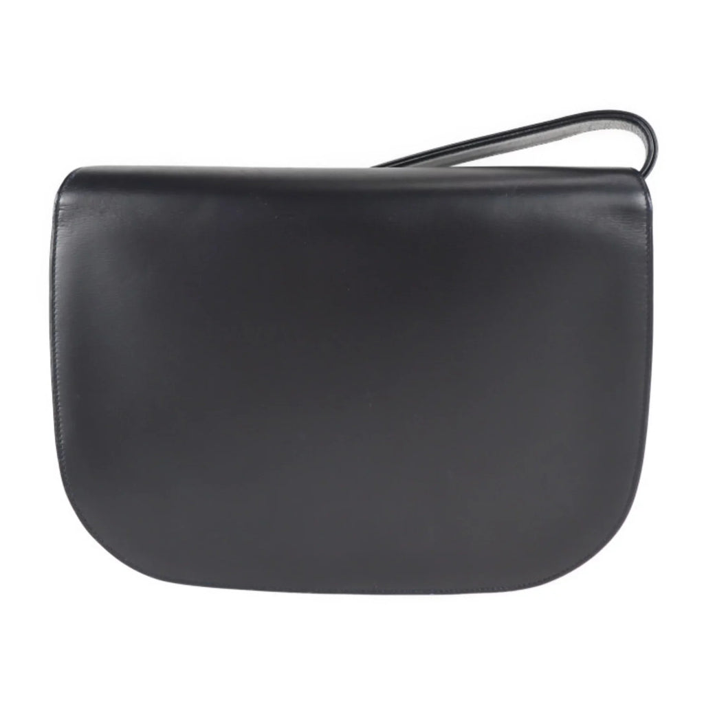 Pre-Owned CARTIER Cartier sapphire line shoulder bag calf leather dark navy 2WAY clutch (Good)