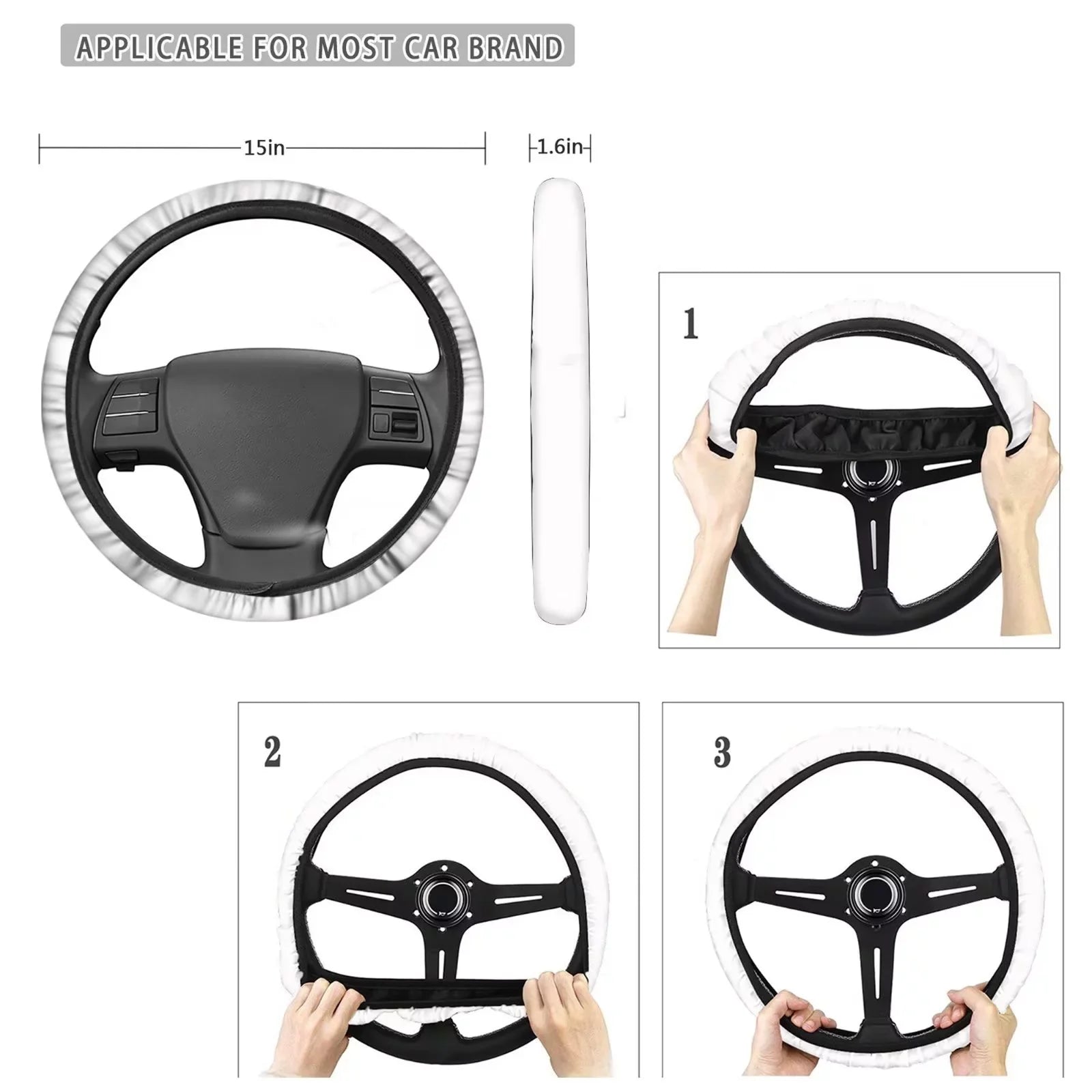 Binienty Interior Accessories Car Seat Protection Set of 8-Van Sedan Seatbelt Pad+Center Console Pad+Front Back Saddle Blanket Wrap Settring Wheel Shield AestheticMushroom Print
