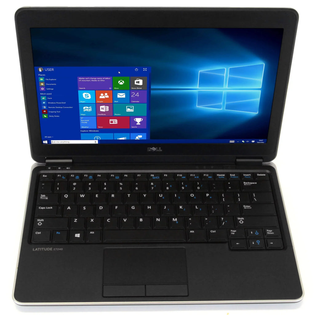 Used E7240 Laptop i5 Dual Core Gen 4 4GB RAM 128GB SSD Windows 10 Home 64 Bit
