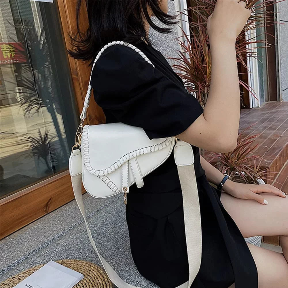 Junior 2023 New Women's Saddle Shoulder Bag Handbag Small Crossbody Bag Shoulder Bag Handbag