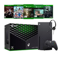 Microsoft Xbox Series X Deluxe Bundle - 1TB SSD Flagship Black Xbox X Console and Wireless Controller with Five Games and Xbox Chat Headset