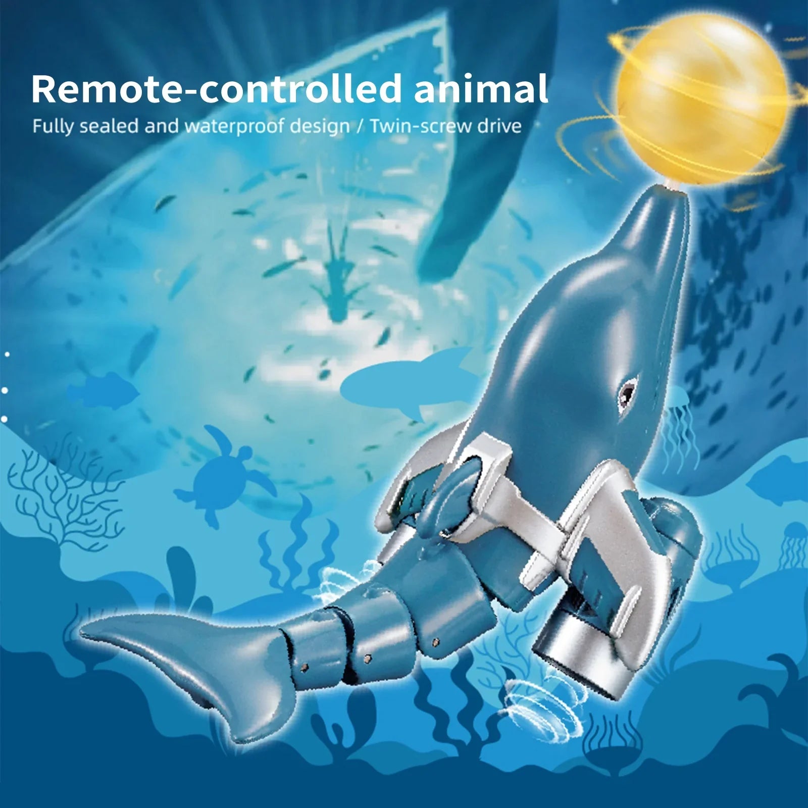 Remote Craft Toy Craft Demo Head Ball Remote Ship Toy Kids Demo Head Animal Vessel Remote Water Craft Water Rotation /one And With Water Click Animal Watercraft Rotation /one