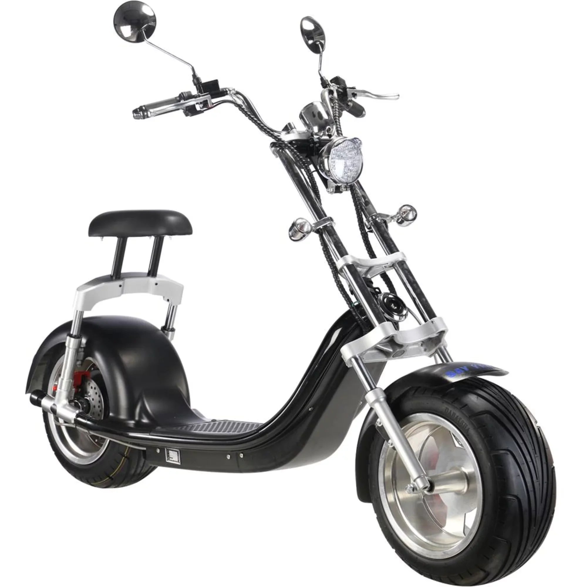 MotoTec Knockout 60v 2500w Lithium Electric Scooter, Black