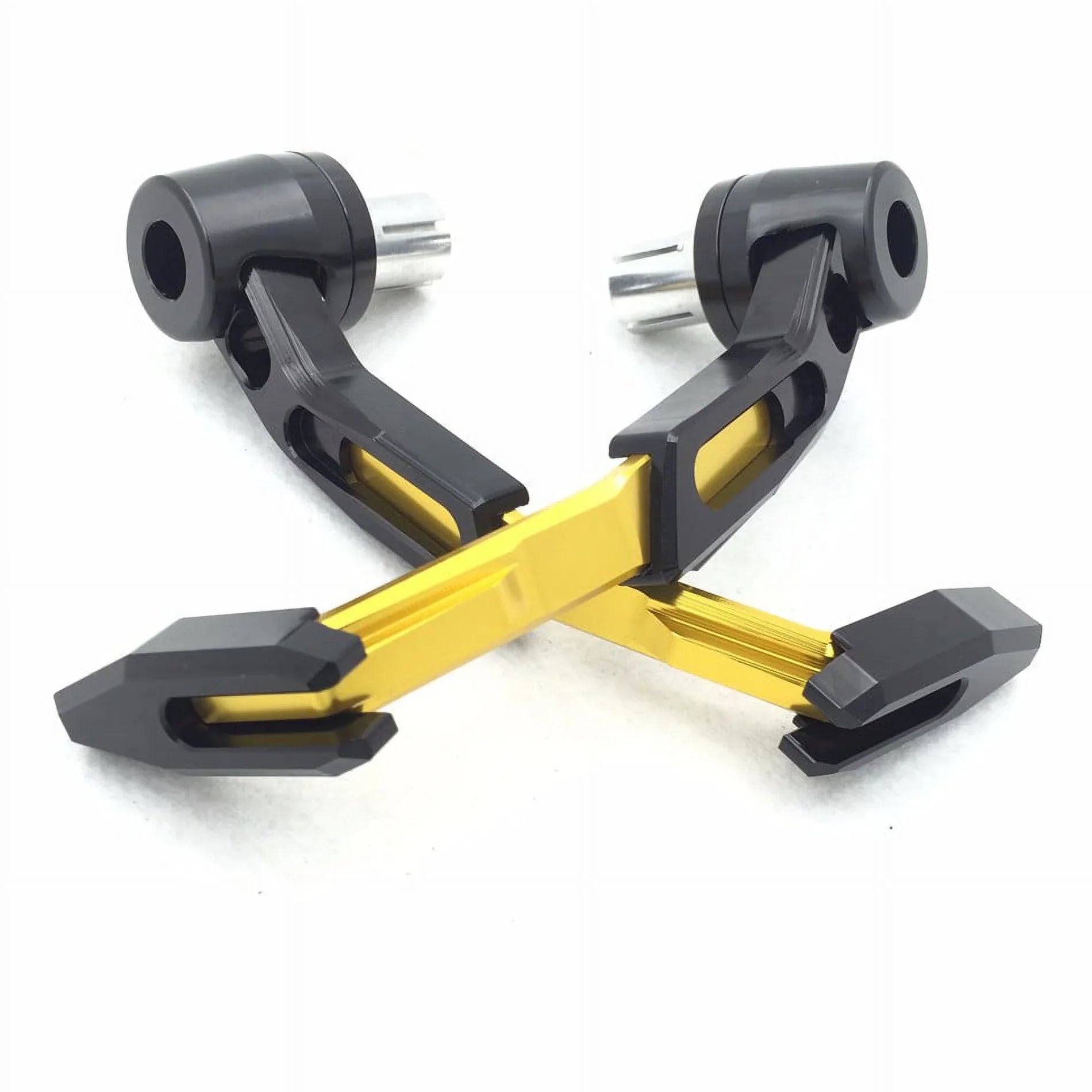 HTT-MOTOR Motorcycle Adjustable Angel Length Gold Black Total CNC 22mm Protector Proguard Pro Brake Clutch Lever Protect Guard For Suzuki GSX GSXR Hayabusa RM DR Kawasaki Ninja Aprilia Climber