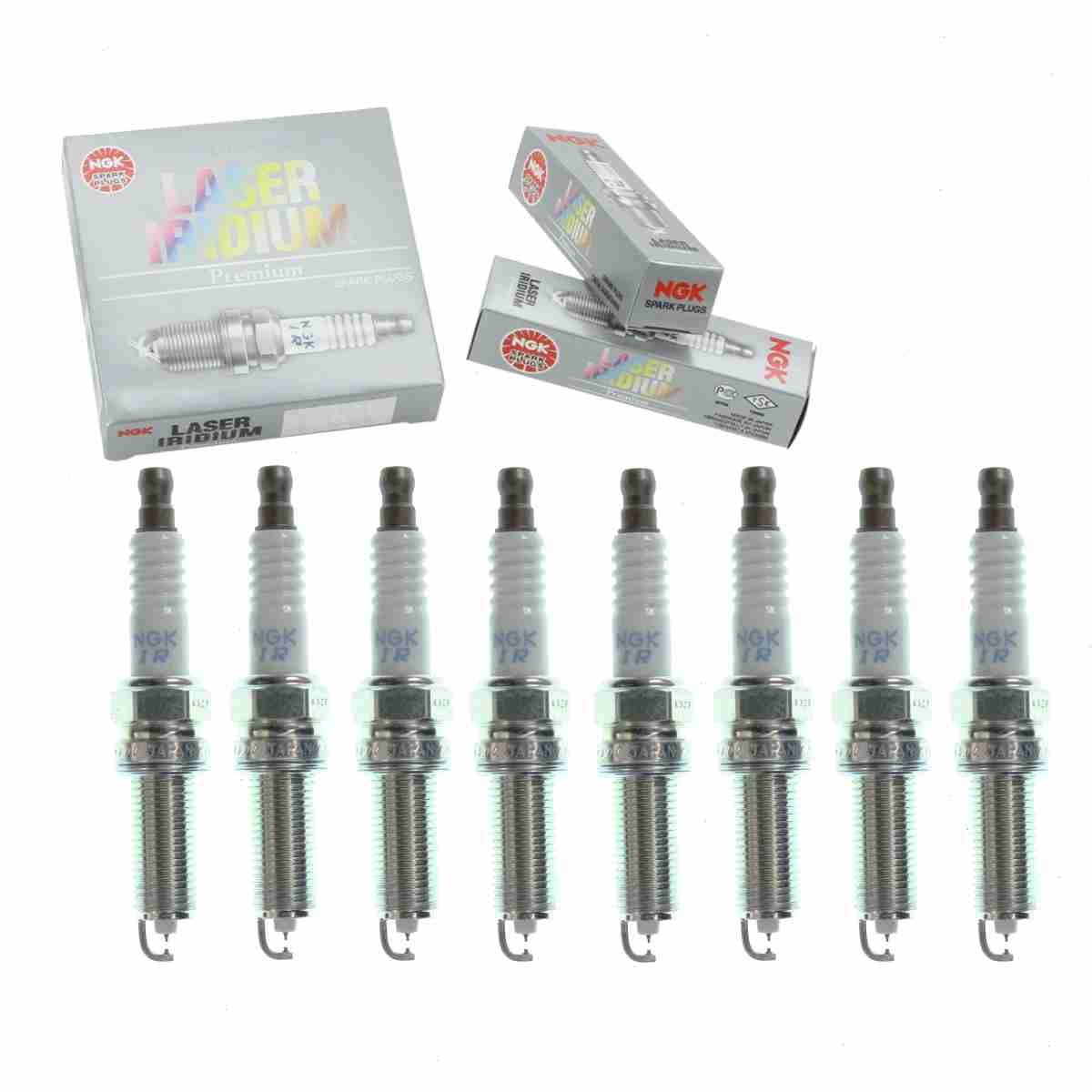 8 pc NGK Laser Iridium Spark Plugs Fitting with Hyundai Genesis 5.0L V8 2012-2016