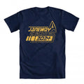 GEEK TEEZ Janeway Chakotay 2024 Original Artwork Inspired by Star Trek Men's T-shirt Blue XX-Large