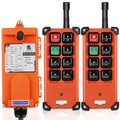 Crane Wireless Remote Control Switch DC 12V 8 Buttons Industrial Electric Lift Hoist Radio Crane Overhead Tower Bridge Crane Winch 2 Transmitter + 1 Receiver