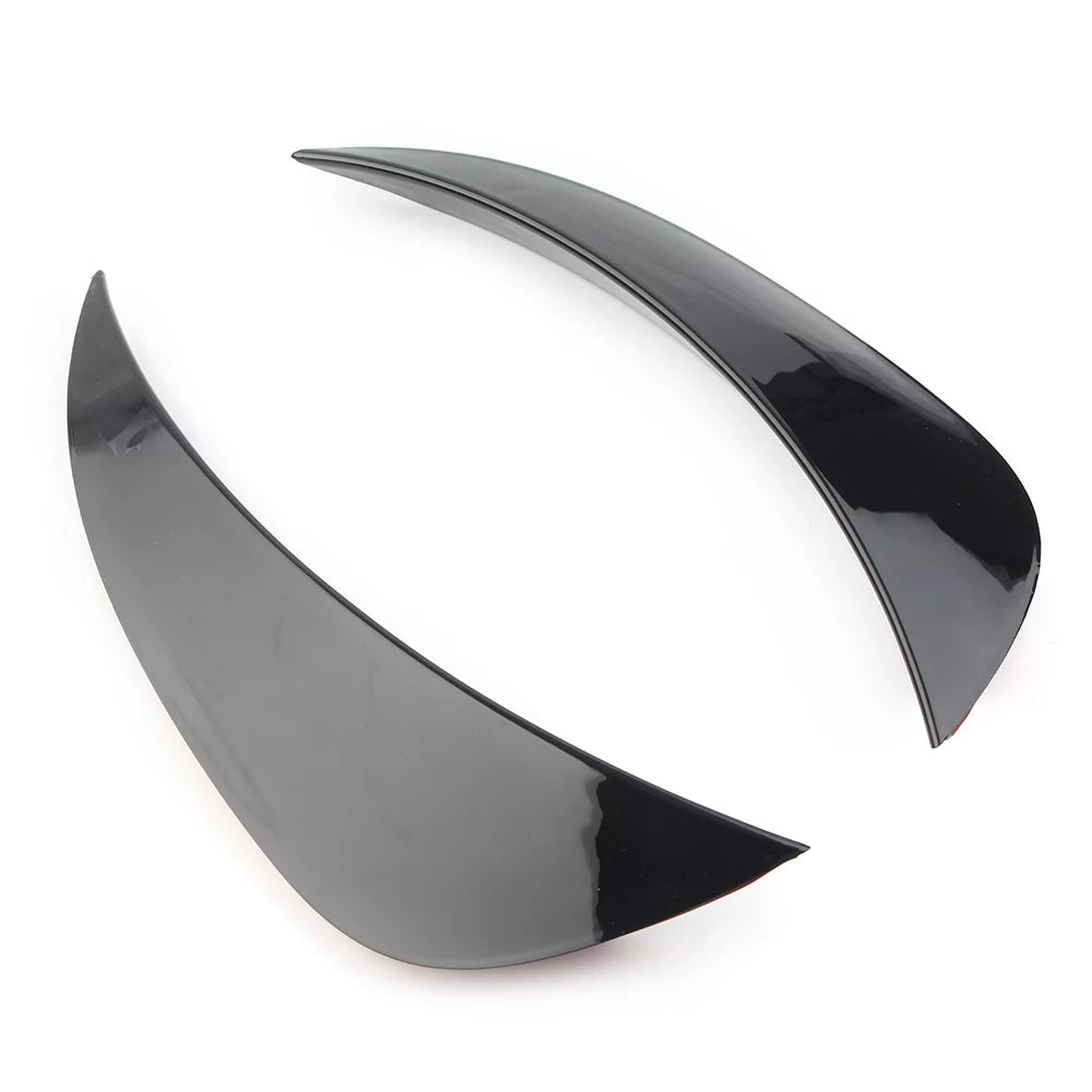 ZS Auto Front Bumper Air Vent Protection Trim Glossy Black ABS For Mercedes Benz W205 AMG C-Class C180 C200 C300 C400 2015 2016 2017 2018