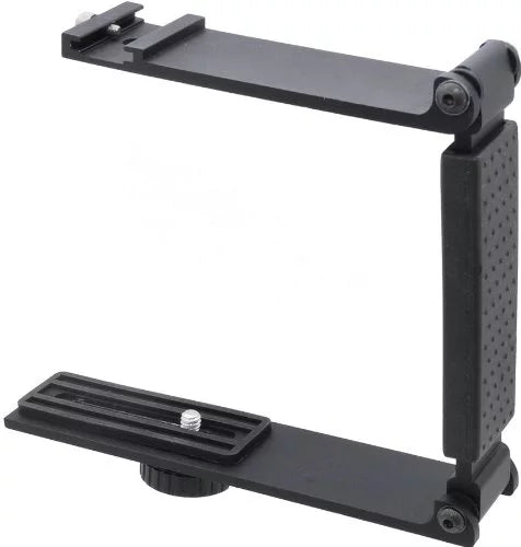 High Standard Aluminum Mini Folding Bracket For Sony Alpha A6500 (Accommodates Flashes, Lights Or Microphones)