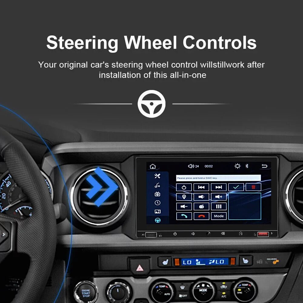 KingFurt Car Stereo with Apple Carplay & Android Auto Play MP5 Camera 7" HD Screen, FM Radio, Mirror Link