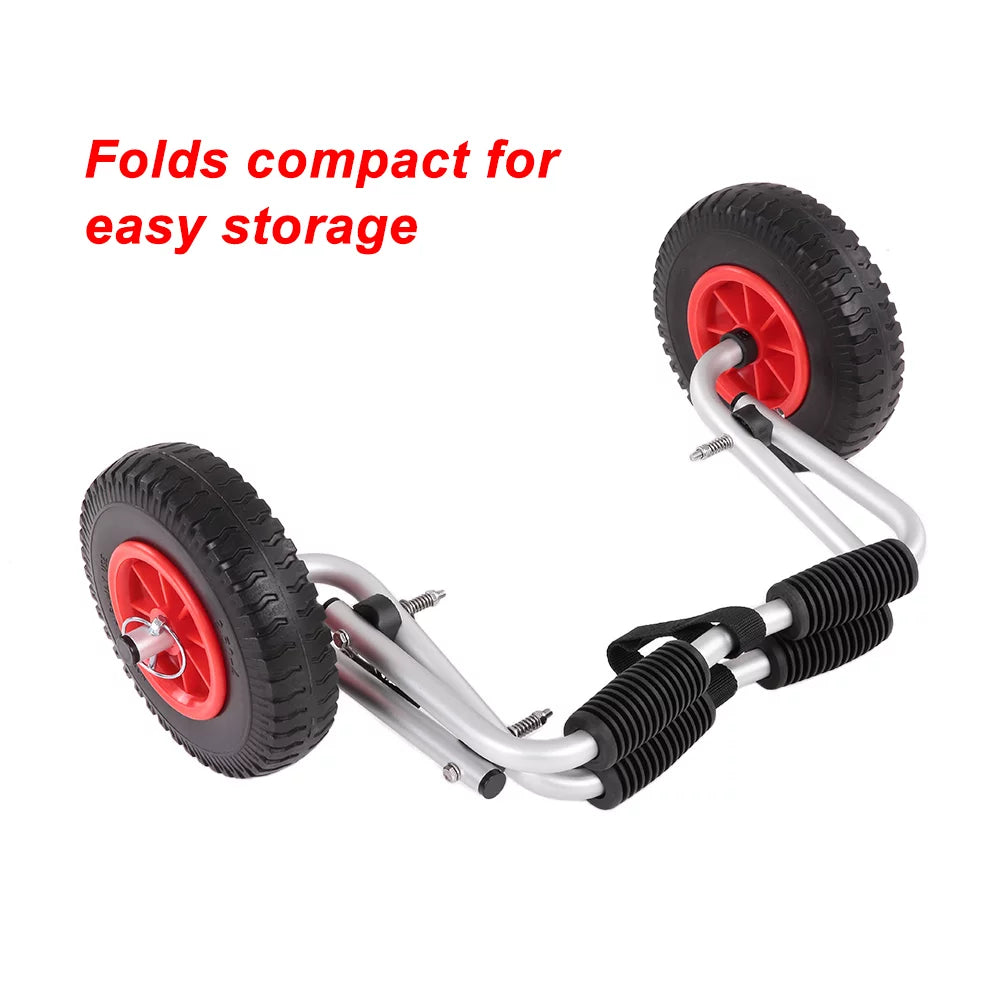Anself Portable Lightweight Foldable Vessel Kayak Canoe Trolley