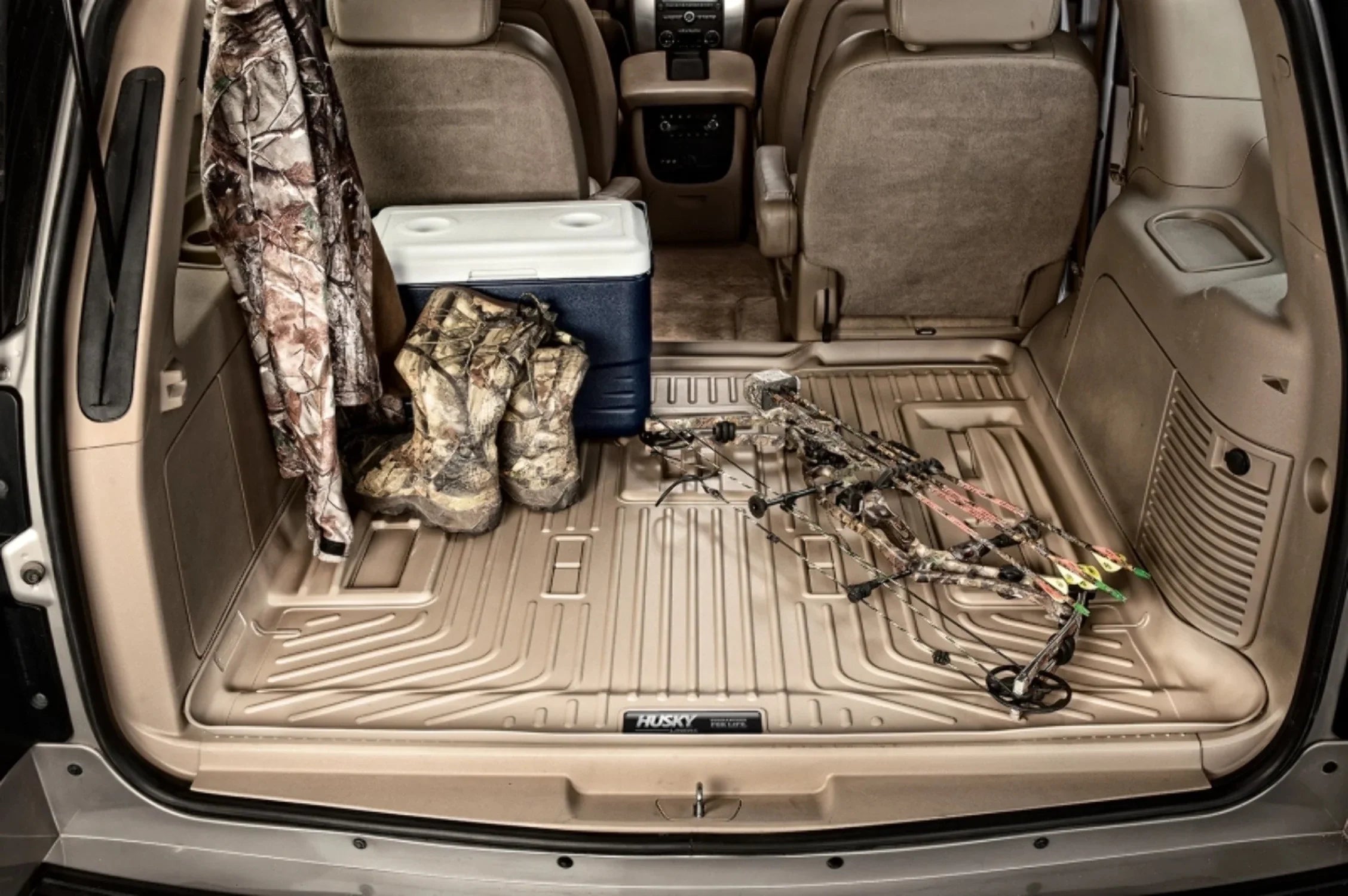 Husky by RealTruck Condition Series Cargo Liner Black Fitting with 10-22 Toyota 4Runner; Third row of Seats