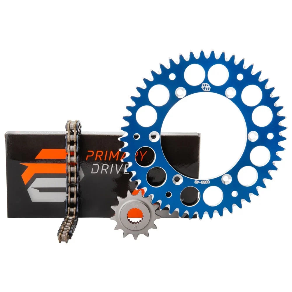 Primary Drive Alloy Kit & O-Ring Chain Blue Rear Sprocket For YAMAHA YZ125X 2020-2022