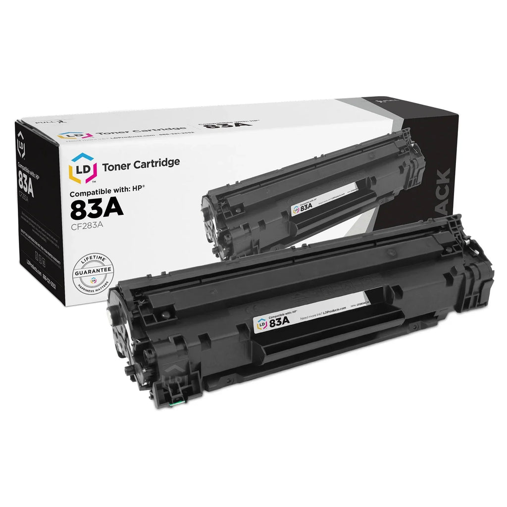 LD © Matching Replacement for Hewlett Packard CF283A / HP 83A / 83 A Black Laser Toner Cartridge for HP LaserJet Pro M201dw, M201n, MFP M152a, M125nw, M125rnw, M127fw, M225dn, & M127fn