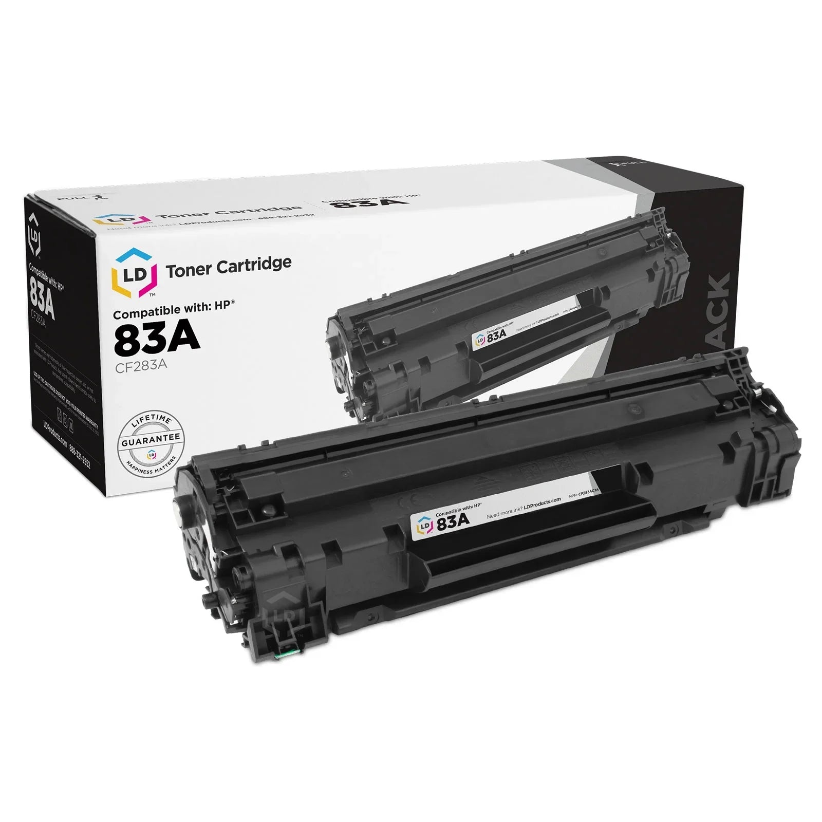 LD © Matching Replacement for Hewlett Packard CF283A / HP 83A / 83 A Black Laser Toner Cartridge for HP LaserJet Pro M201dw, M201n, MFP M152a, M125nw, M125rnw, M127fw, M225dn, & M127fn