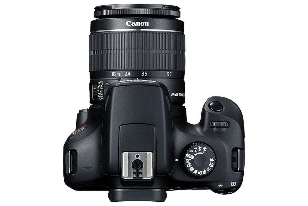 Canon EOS Rebel T100 / 4000D DSLR Camera with 18-55mm Lens + 64GB Card + More