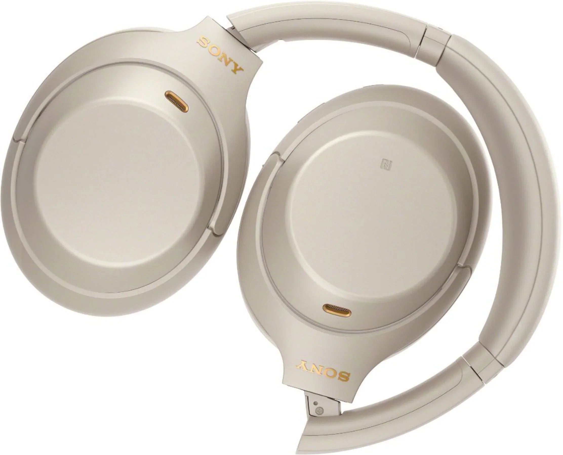 Sony WH-1000XM4 Wireless Noise-Canceling Over-Ear Headphones (Silver WH1000XM4) Bundle + Wall Charger with USB Type-C Cable