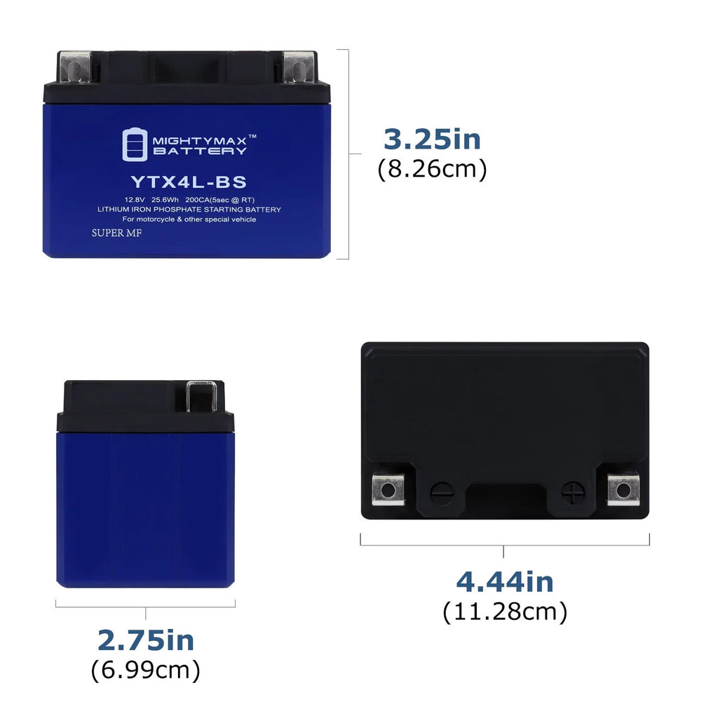 YTX4L-BS Lithium Replacement Battery Suitable with Sea-Doo YTX4L-BS GSX 96-00 - 20 Pack