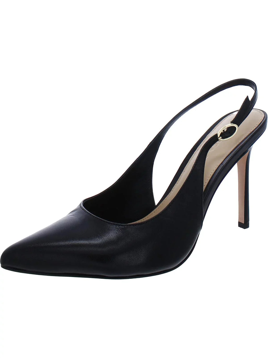Veronica Beard Womens Lisa Leather Pointed Toe Slingback Heels