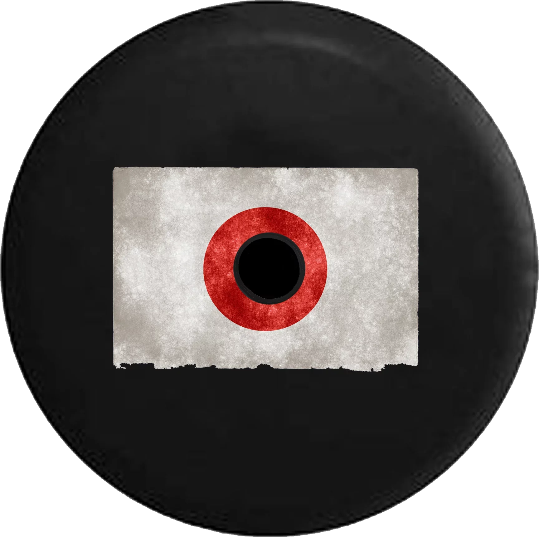 2018 2019 Wrangler JL Backup Camera Distressed Japan Flag Vintage Spare Tire Coating for Jeep RV 32 Inch