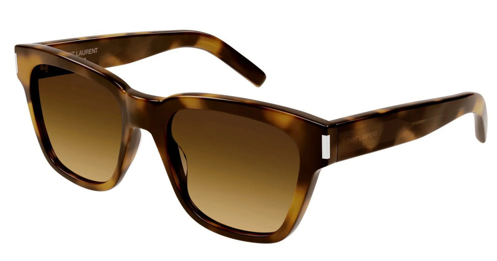 SAINT LAURENT SL 560 003 Squared Acetate Havana Brown 54 mm Unisex Sunglasses