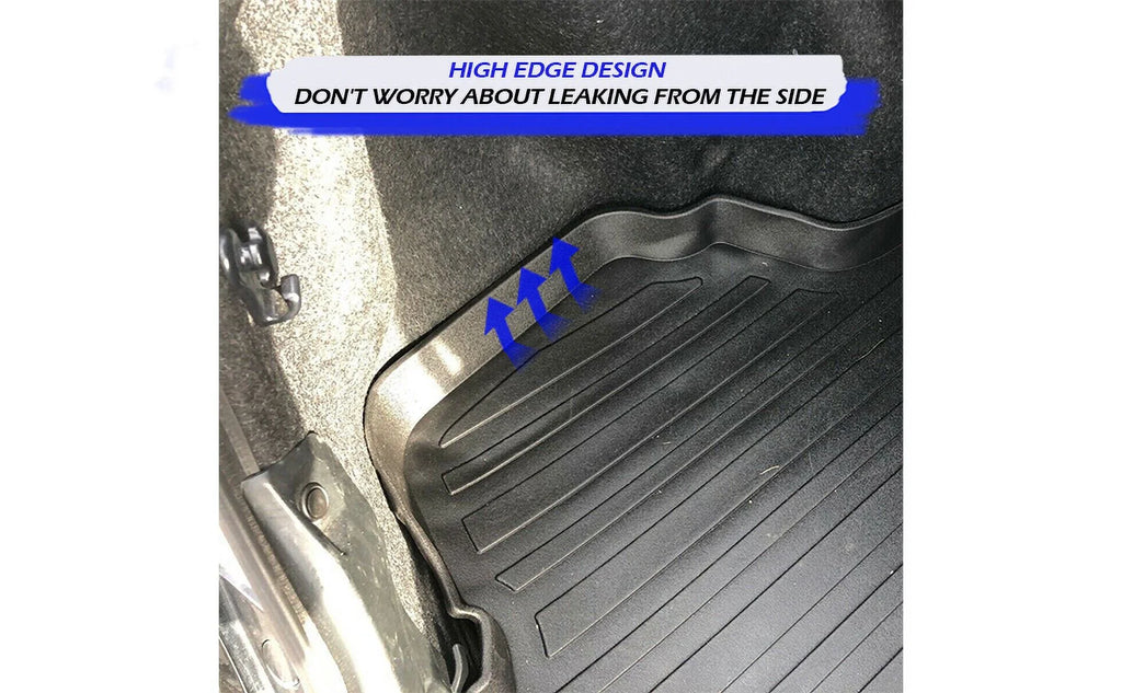 EACCESSORIES EA Cargo Liner – Trunk Mat for Toyota Camry 2012-2017 – Strong Trunk Mats for Cars with Raised Lip – Non-Slip Car Trunk Mat Rubber – Easy to Install – Laser Pre-Cut Design