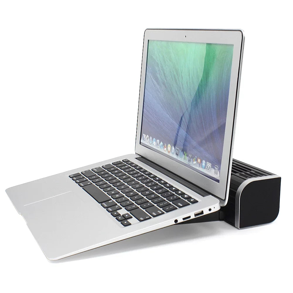 Olmaster CF-1691 USB Cooling Fan Laptop Pad Stand Fan Notebook Computer Phone Cooler Horizontal Fan Bracket Black
