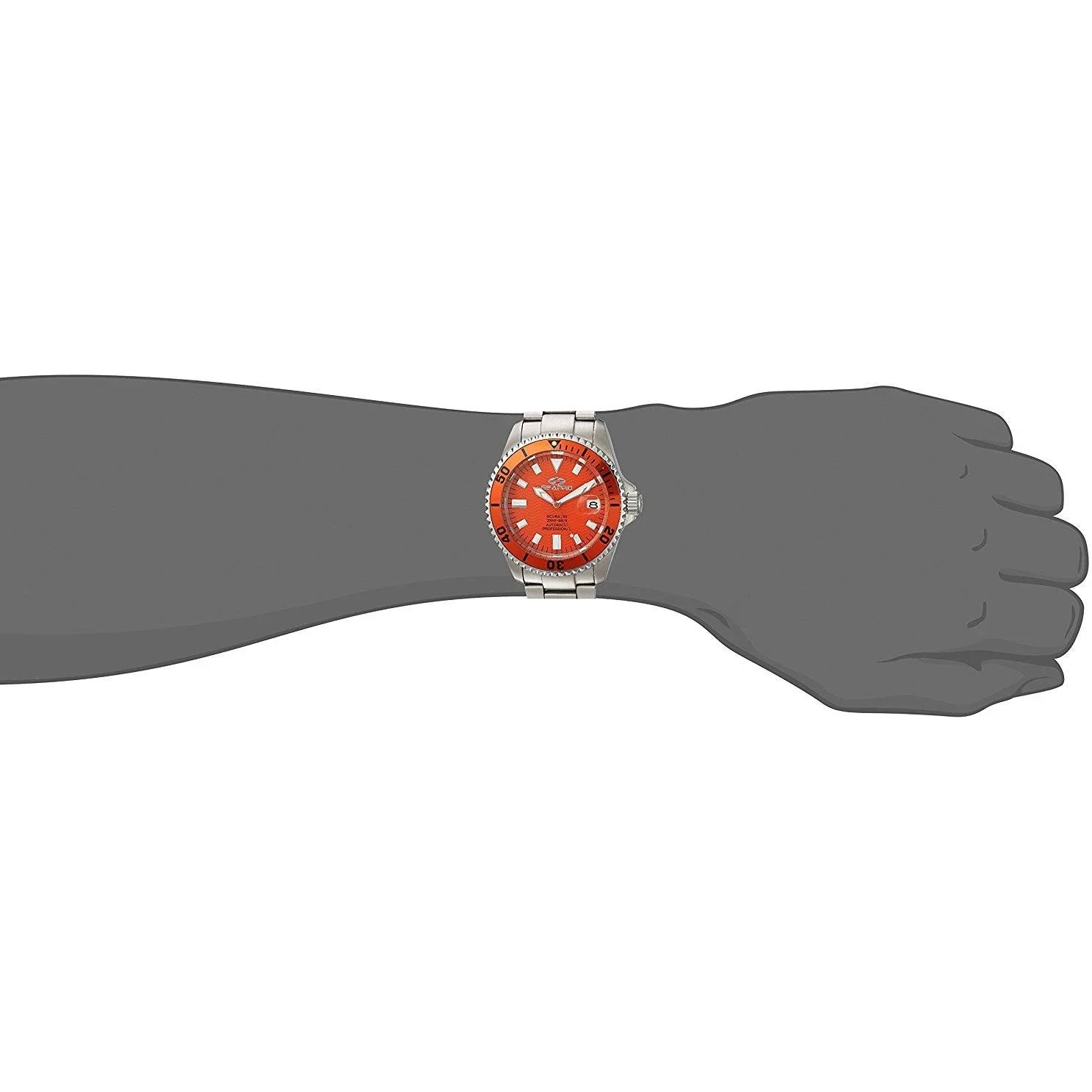 Seapro Men's Scuba 200 Orange dial watch - SP4315