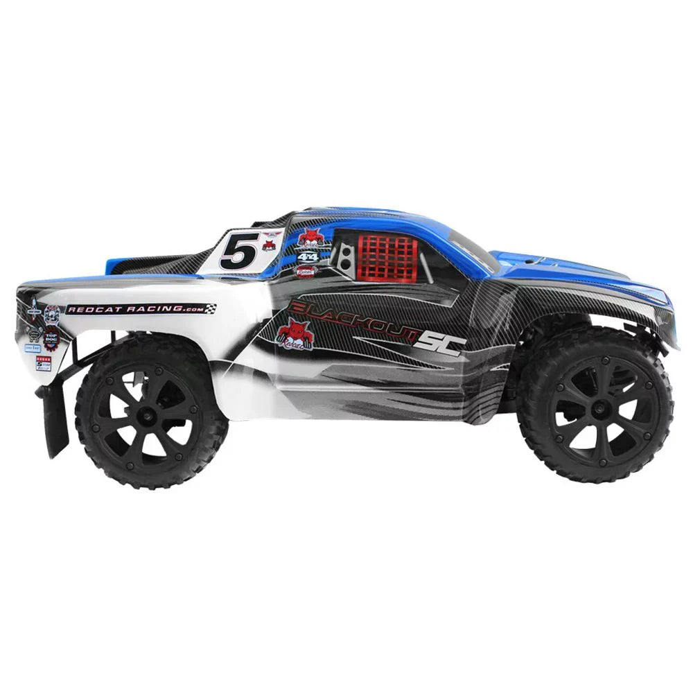 Redcat Racing Blackout SC Brushed Electric Motor RC Short Course Truck, Blue