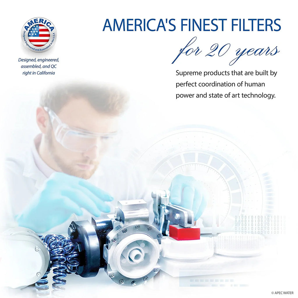 APEC - Super Capacity 3 Stage Under Counter Water Filtration System (WFS-1000)