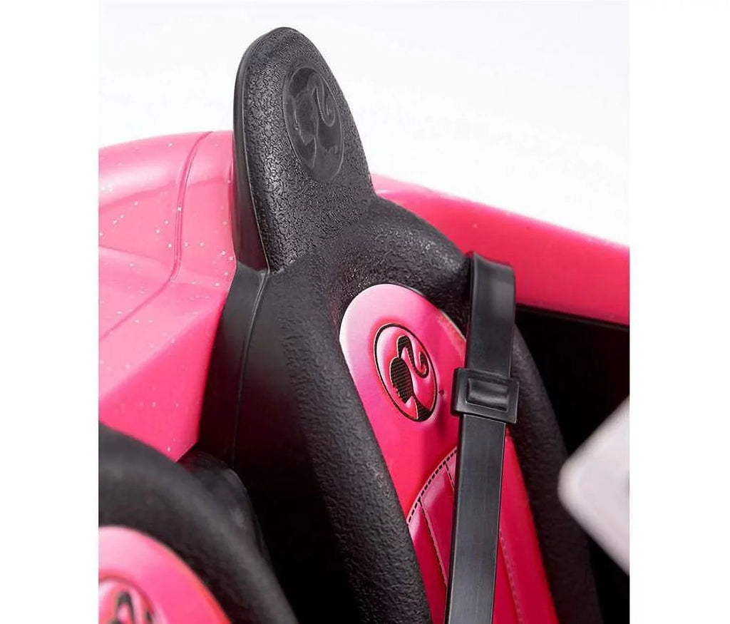 Barbie Collection Doll and 2 Seat Pink Convertible Car with Rolling Wheels