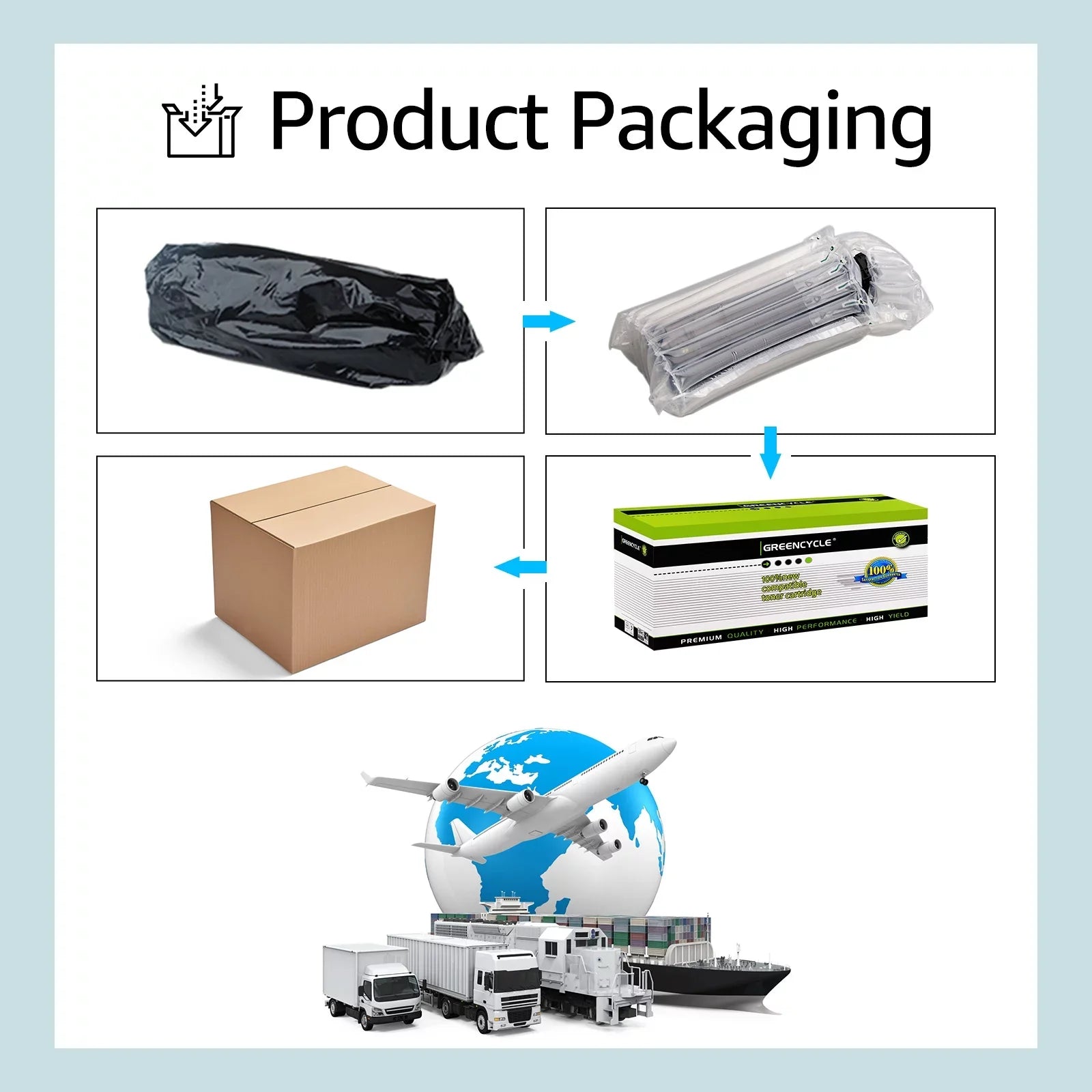 GREENCYCLE 2 Pack Matching for Samsung MLT-D101S 101S Black Toner Cartridge Replacement with ML-2165 ML-2165W SCX-3400 SCX-3405W SCX-3405FW Printer