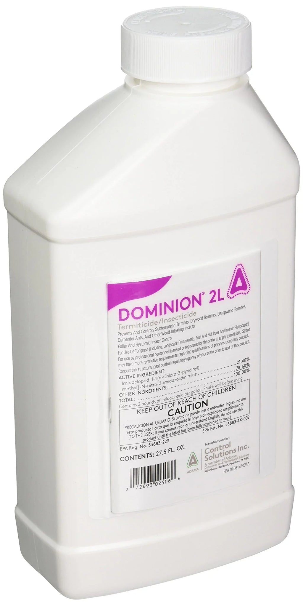 Control Solutions Dominion 2L Termiticide/Insecticide - 27.5 Fluid Ounce