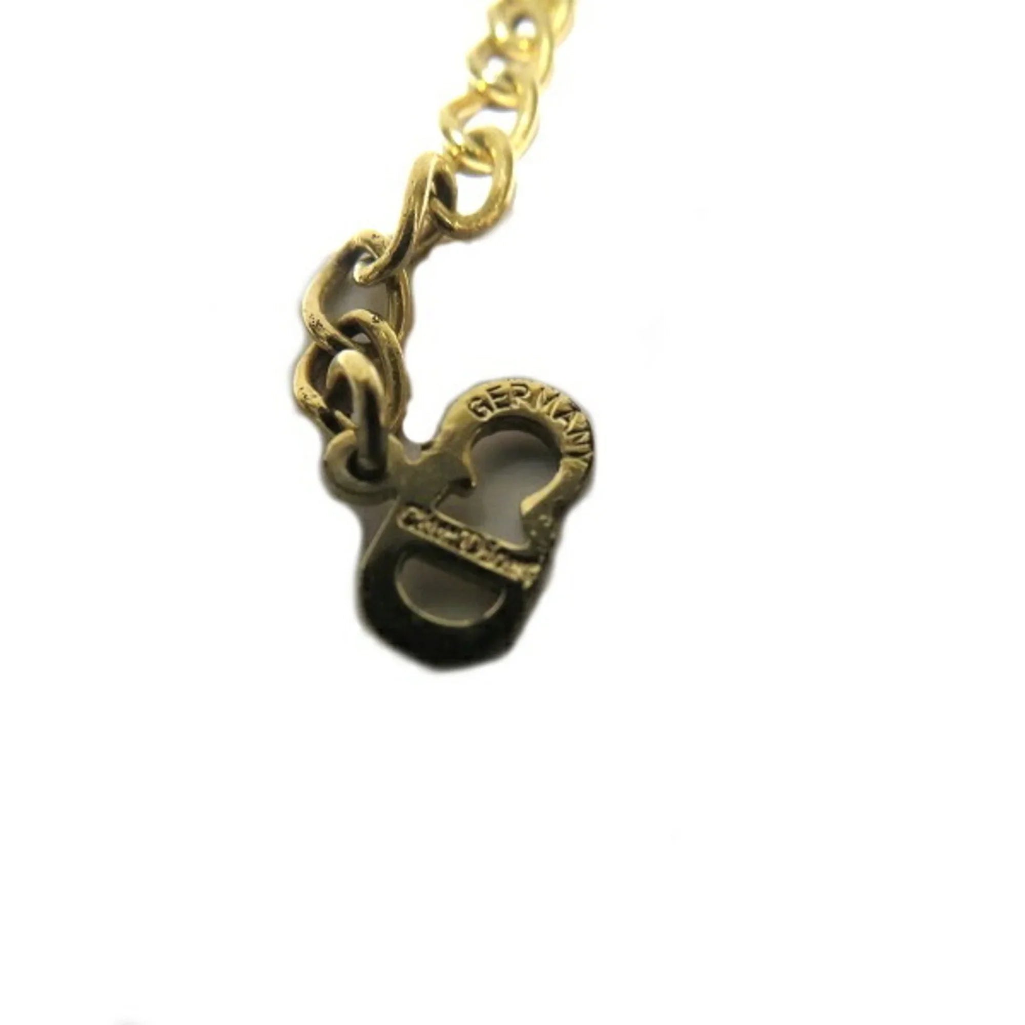Pre-Owned Christian Dior Heart Motif Gold Accessory Necklace for Women (Good)
