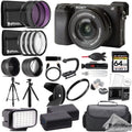 Sony Alpha a6400 Mirrorless Digital Camera with 16-50mm Lens + 64GB + Extra Battery+ 9 PC Filter- ULTIMATE Kit