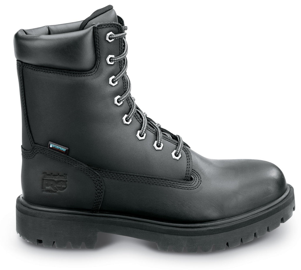 Timberland PRO 8IN Direct Attach Men's, Black, Steel Toe, EH, MaxTRAX Slip Strong WP Boot (11.0 W)
